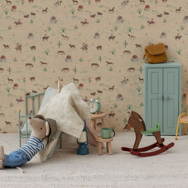 Gunghäst till mus, dark brown, Maileg