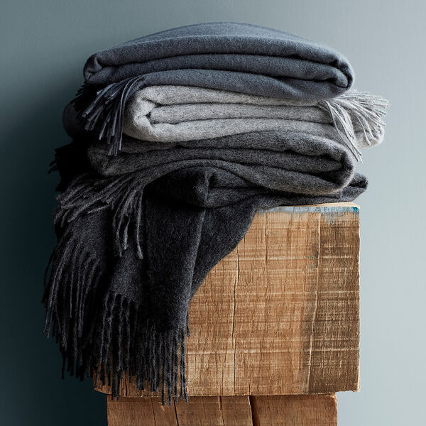 Classic pl&auml;d, grey blue, ELVANG