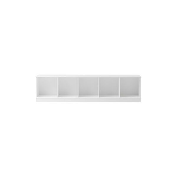 Wood Shelving Unit 5x1 Horizontal with Base Wood Shelving Unit 5x1 Horizontal with Base, Oliver Furniture