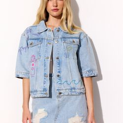 Kenna Denim Jacket, light denim, HUNK&Oslash;N
