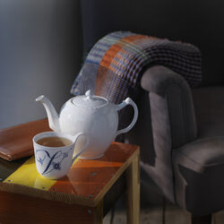 White Fluted Half Lace tekanna, Royal Copenhagen