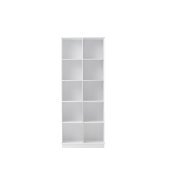 Wood Shelving Unit 2x5 Vertical with Base, Oliver Furniture