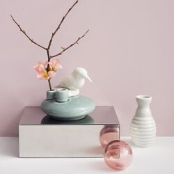 Sweet Stories Kingfisher vas, peacock, Dottir Nordic Design