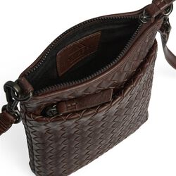 MaiaMBG Mini Crossbody Bag Weave, dark brown, Markberg