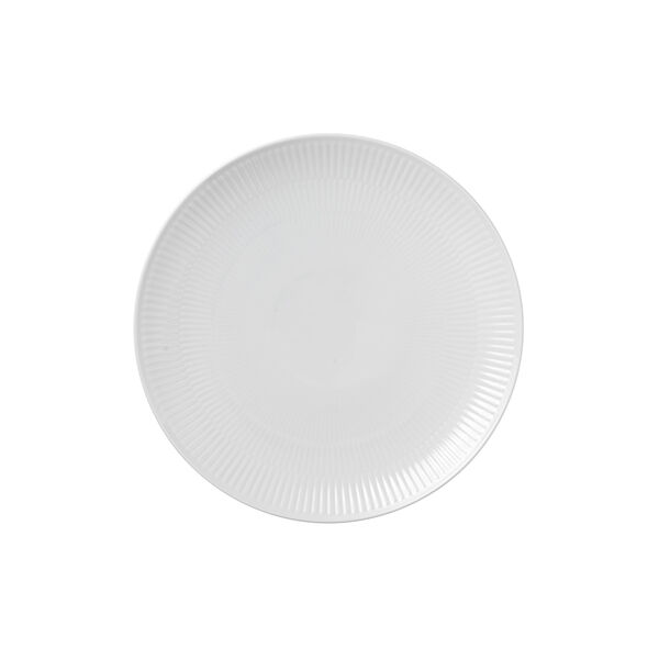 White Fluted coupe tallrik, 27 cm White Fluted coupe tallrik, 27 cm, Royal Copenhagen