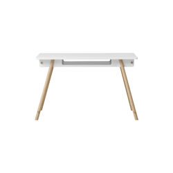 Camp Junior Desk Adjustable, white/oak, Oliver Furniture