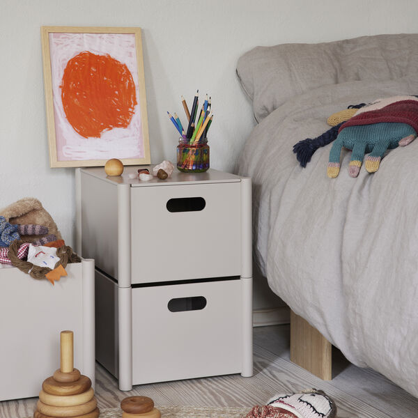 Pillar Storage Box, warm grey, Form & Refine