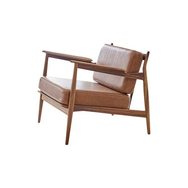 Model 107 loungestol, cognac, Magnus Olesen Design