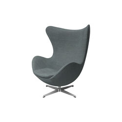 &Auml;gget&trade;3316 LLoungestol, Re-wool 868 light aqua/natural, Fritz Hansen