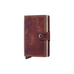 Miniwallet Vintage, brun, Secrid