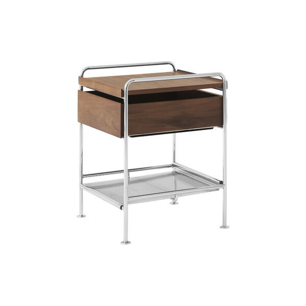 Alima NDS3 | Chrome/Walnut | Sidobord, &Tradition