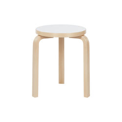 Stool 60, white laminate Stool 60, white laminate, Artek