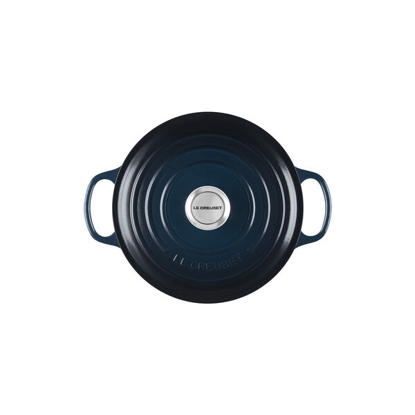 Signature rund gryta &Oslash; 24 cm, nuit, Le Creuset