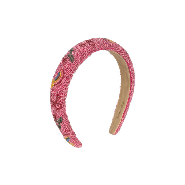 Beaded Hårband, bubblegum, Konges Sløjd