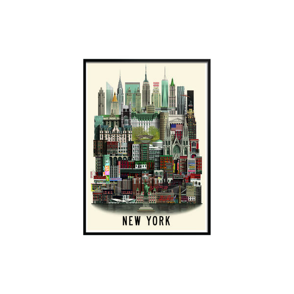 New York, affisch, Martin Schwartz