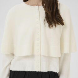 KBDream Cape Cardigan, egret, Karen by Simonsen