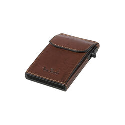 Slim Cardholder with coinpocket, dark brown, Tony Perotti