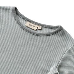 Wool T-Shirt L/S Alfie, 1433 navy stripe, Wheat