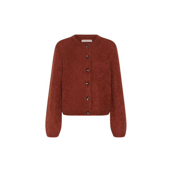 JetraIW Cardigan, red ochre, InWear