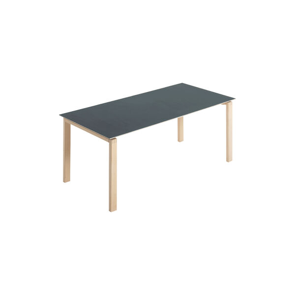 BPS175 Table, untreated oak/4166 charcoal, Bernh. Pedersen & S&oslash;n