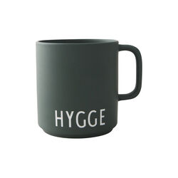 HYGGE Favoritkopp med handtag, dark green, Design Letters