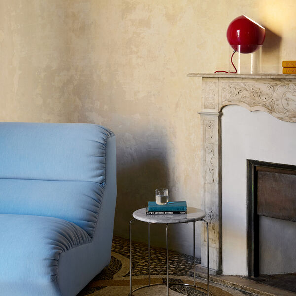 Topan VP13 Table Lamp, vermilion red, &Tradition