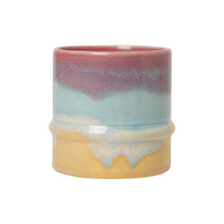 Poppery mugg, pink/mint/gul, Kähler