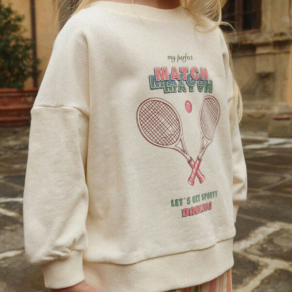 Loupy Lou Sweat Shirt, buttercream, Konges Sl&oslash;jd
