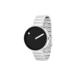 Picto armbandsur, black/brushed steel, PICTO