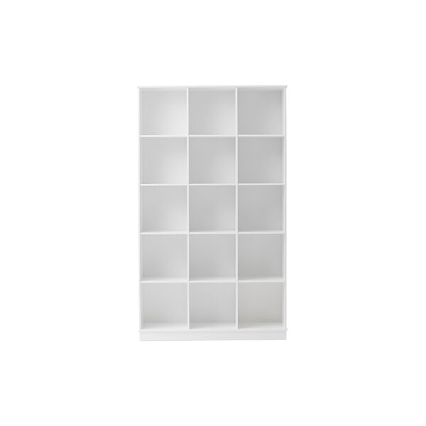 Wood Shelving Unit 3x5 Vertical with Base Wood Shelving Unit 3x5 Vertical with Base, Oliver Furniture