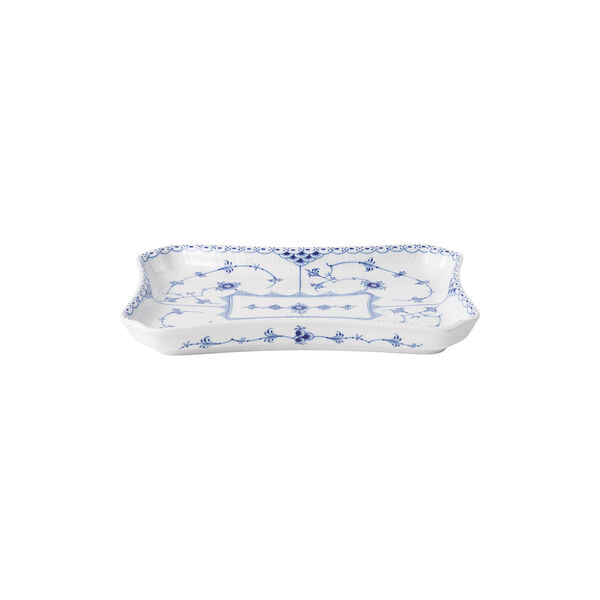 Blue Fluted Half Lace Rectangular Dish Blue Fluted Half Lace Rectangular Dish, Royal Copenhagen