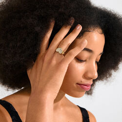 EMMETT ring guldpläterad, Pilgrim