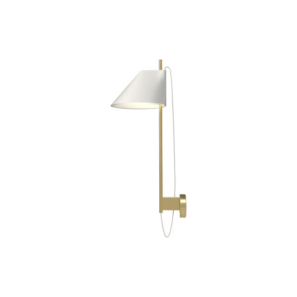 Yuh vägglampa, vit/mässing Yuh vägglampa, vit/mässing, Louis Poulsen