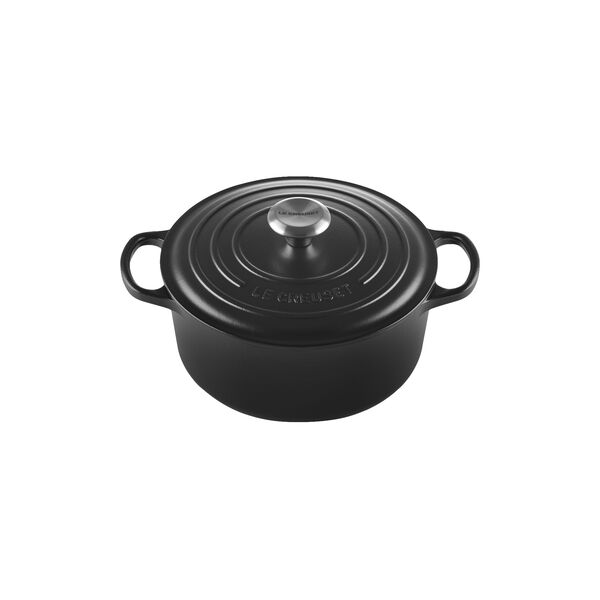Signature gjutj&auml;rn rund gryta &Oslash; 24 cm, matte black, Le Creuset