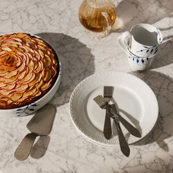 White Fluted Half Lace tallrik Ø 19 cm, Royal Copenhagen