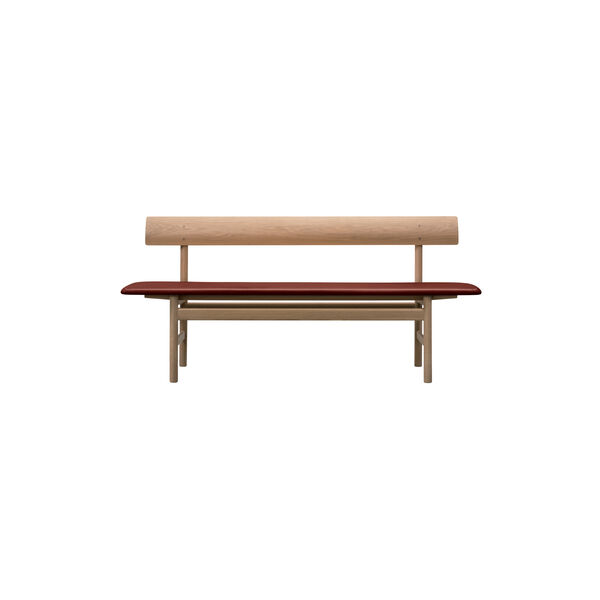 The Mogensen Bench b&auml;nk, oljad ek/burnt sienna, Fredericia Furniture