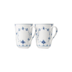 Blue Fluted Plain Cup 36 cl, 2st, Royal Copenhagen