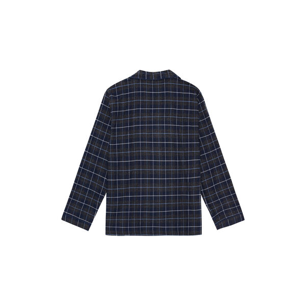 Bergen Pyjamas, navy/antrasit melange/blue/white/dark grey piping, Ambassador 1867