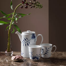 Blue Fluted Mega kanna med lock, Royal Copenhagen