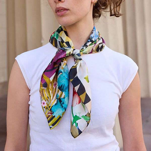 DECOUPAGE Scarf, r&ouml;d, Bella Ballou