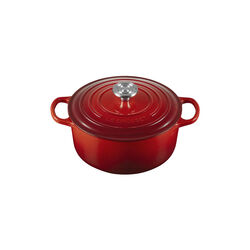 Signature gjutj&auml;rn rund gryta | 24 cm | Cerise, Le Creuset