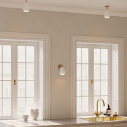 Anoli Spot Recessed Ceiling-/Wall Lamp, nordic gold/white, Nuura