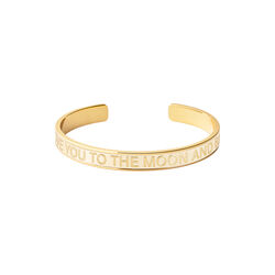 BANGLE MESSAGE armband, light gold/sand white, bangle up