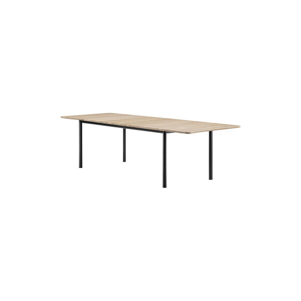 Plan Table Extendable, light oiled oak/black, Fredericia Furniture