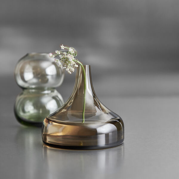 Midsummer Water Avens Mini vas 8,2 cm, brown, Orrefors