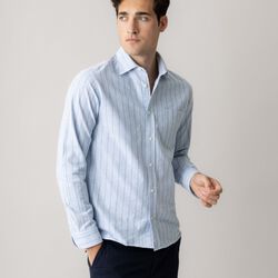 MMGMarco Brush Shirt, light blue, MOS MOSH Gallery