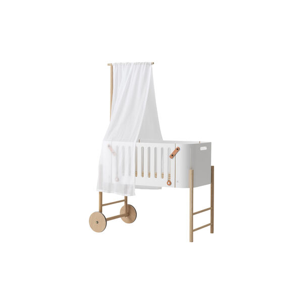 Wood Co-Sleeper Bed Canopy, white, Oliver Furniture