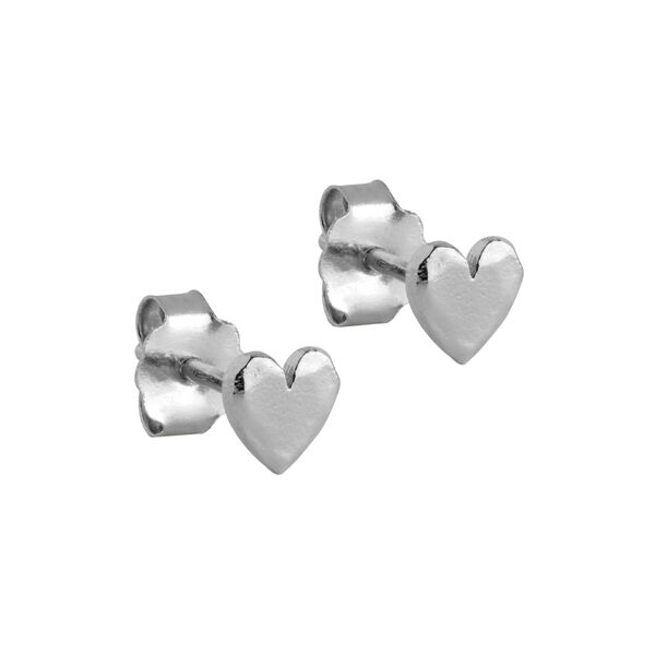 Heart Studs, silver, ENAMEL Copenhagen