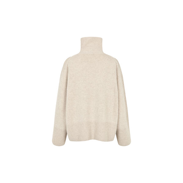 Alpha Knit T-Neck, pumice stone, Second Female