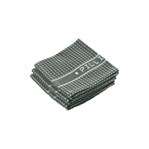 Diskdukar 3 st, grön/vit, Pillivuyt